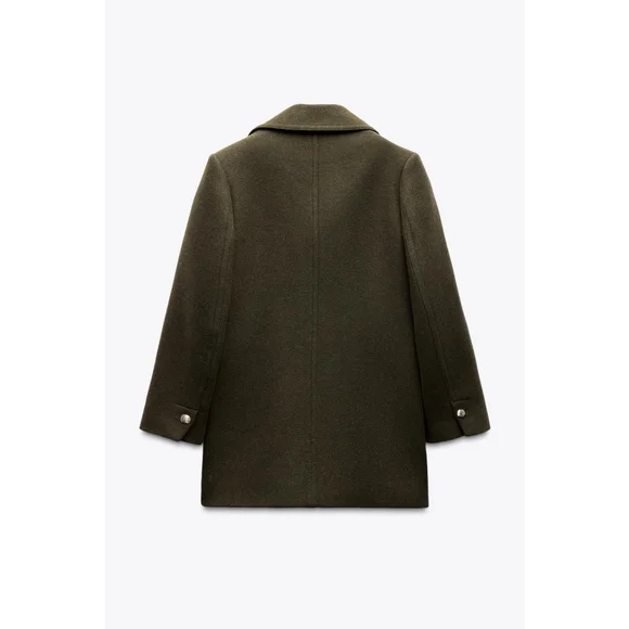 Zara Wool Blend Coat Size S - Picture 4 of 8